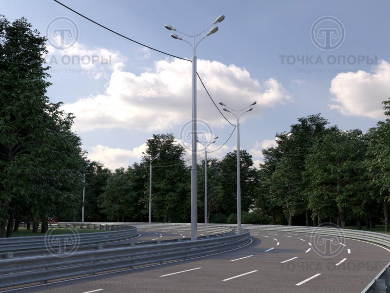 Опора освещения ОС-0,4-9,0 вк1