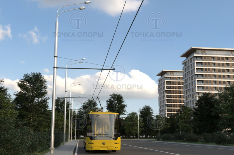 Опора контактной сети ТФГ-2000-10,0-01