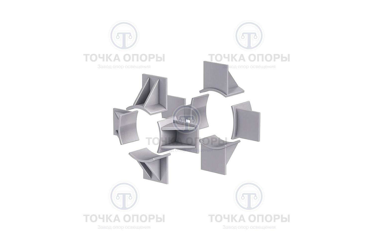 Опоры неподвижные четырехупорные усиленные ТС-664.00.00 СБ