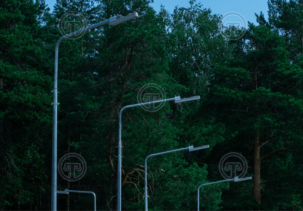 Опоры ОГК на улице Опоры ОГК на улице