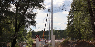 Поставка в город Красная Горбатка, стадион Олимп, мачт ВМОН-35 и опор НФГ-9