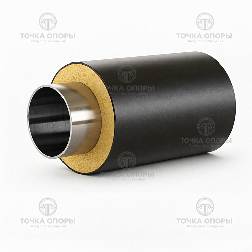 Труба ППУ полиэтиленовая оболочка 355х219х6 мм ГОСТ 30732-2006