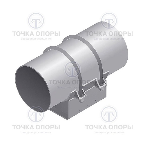 Опоры хомутовые неподвижные с хладоагентом МН 4013-62