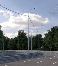 Опора освещения СП-600-11,0/13,5-01-ц