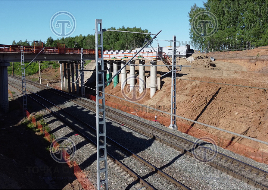 Поставка в город Уфа, для ж/д станции Юрмаш, опор МШК1-10