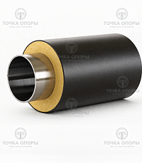 Труба стальная оцинкованная в ППУ-изоляции 108х4 мм ГОСТ 30732-2006