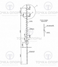 Промежуточная опора ПС10-2 